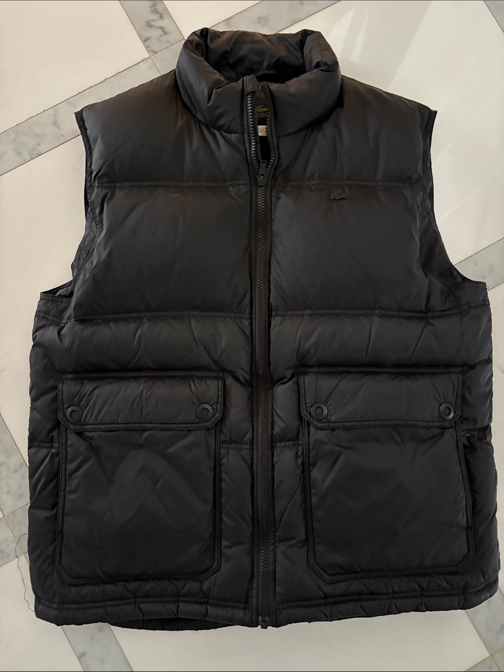 LACOSTE Puffer Vest in Black
